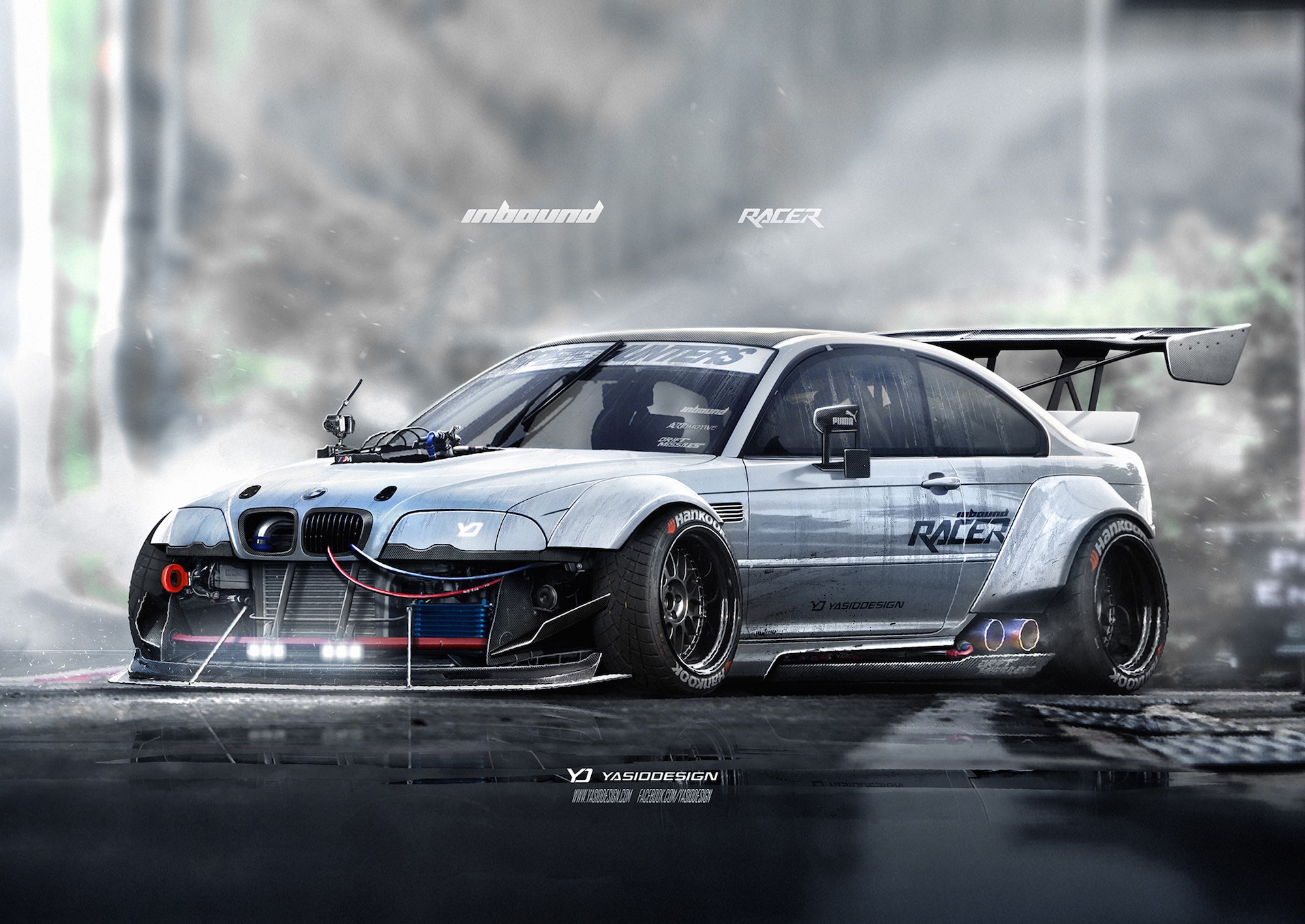 car YASIDDESIGN Render Artwork BMW BMW M3 E46 BMW 