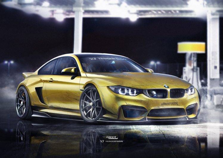 car, YASIDDESIGN, Render, Artwork, BMW M4, BMW HD Wallpaper Desktop Background