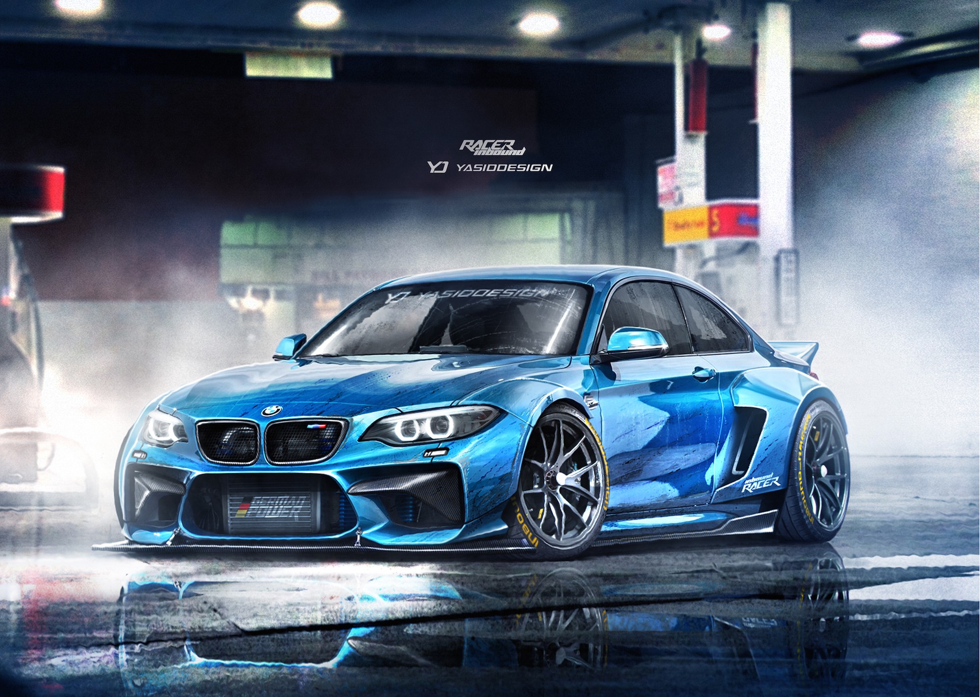 bmw m2 yasiddesign render wallpapers artwork desktop backgrounds cars pc inbound m3