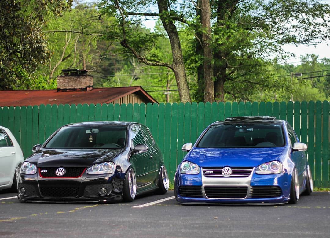 car, Volkswagen Golf Mk5, Stance, Tuning, Lowered, German Cars, Trees, Parking, Hellaflush, Vehicle Wallpaper