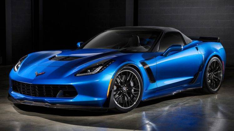 Chevrolet, Chevrolet Corvette Z06, Convertible, Car, Blue Cars, Vehicle HD Wallpaper Desktop Background