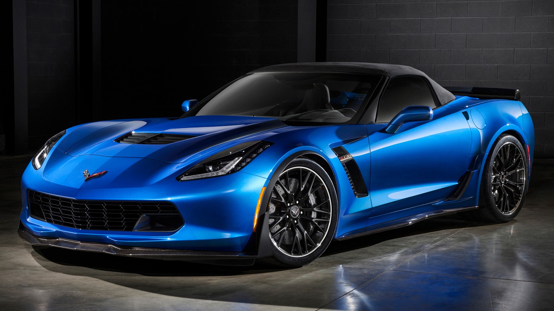 Chevrolet, Chevrolet Corvette Z06, Convertible, Car, Blue Cars, Vehicle Wallpaper