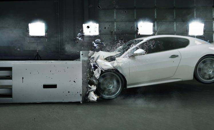car, Crash, Vehicle, Front Impact HD Wallpaper Desktop Background