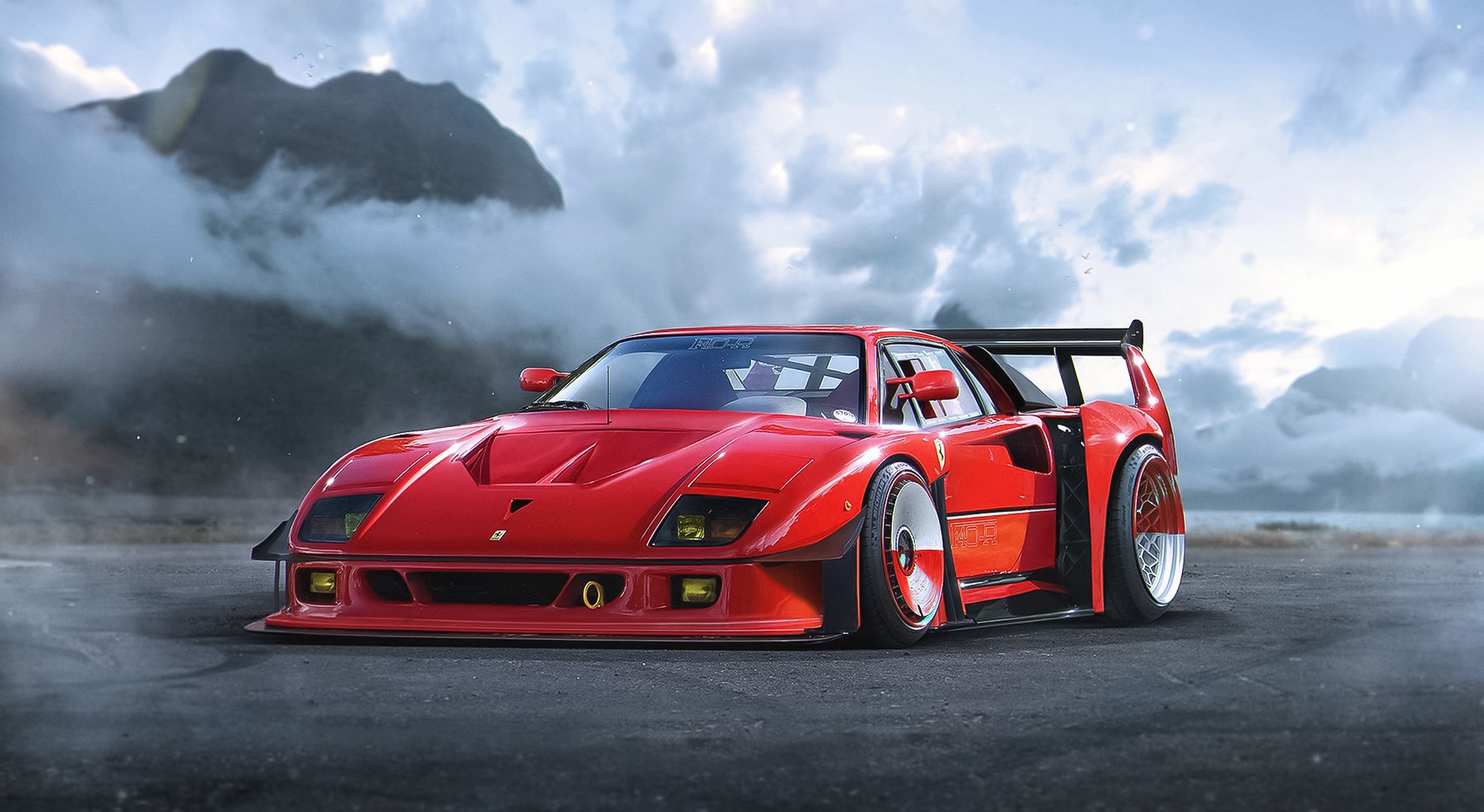 car, Vehicle, Red Cars, Ferrari, Ferrari F40 Wallpaper