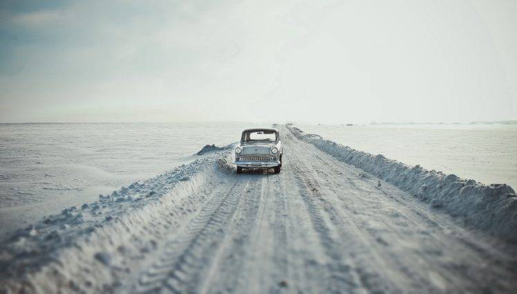 landscape, Snow, Car, Vehicle, Winter HD Wallpaper Desktop Background