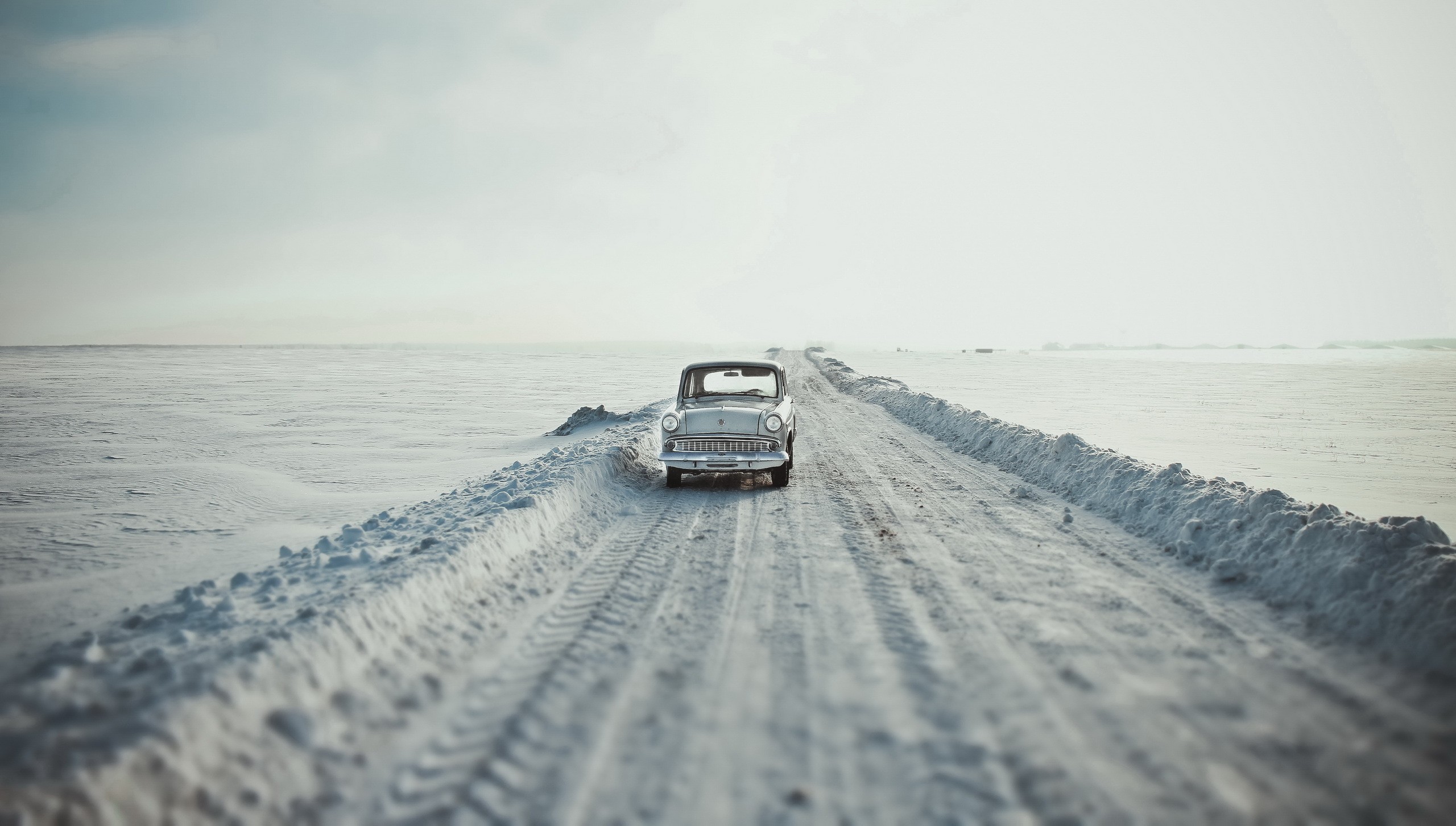 landscape, Snow, Car, Vehicle, Winter Wallpaper