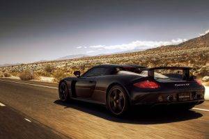 car, Porsche, Porsche Carrera GT, Black Cars, Vehicle