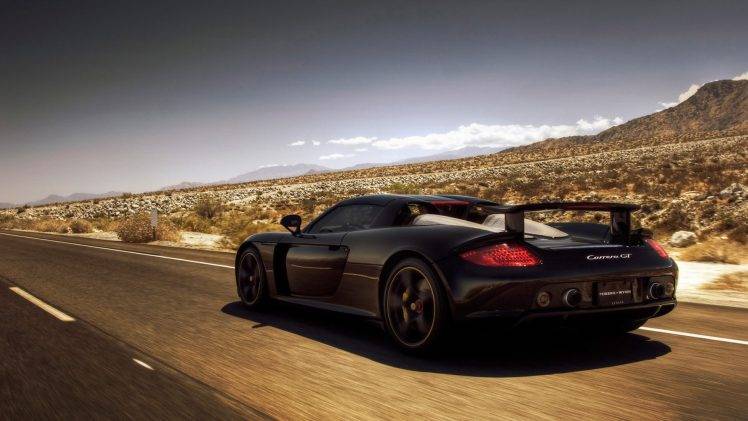 car, Porsche, Porsche Carrera GT, Black Cars, Vehicle HD Wallpaper Desktop Background