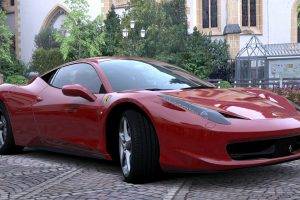 car, Ferrari, Red Cars, Vehicle, Video Games, Gran Turismo 5, CGI, Ferrari 458 Italia
