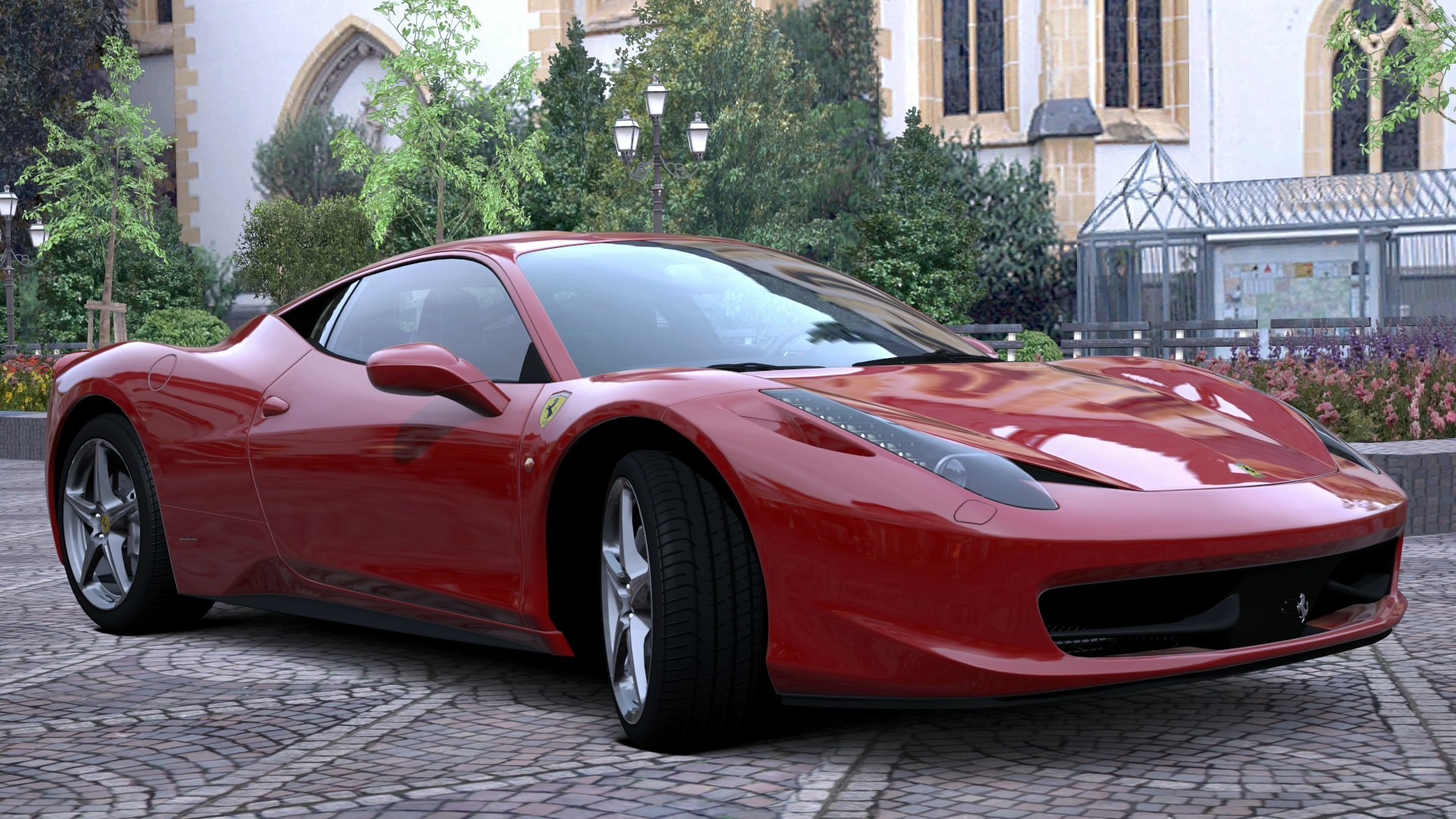 car, Ferrari, Red Cars, Vehicle, Video Games, Gran Turismo 5, CGI, Ferrari 458 Italia Wallpaper