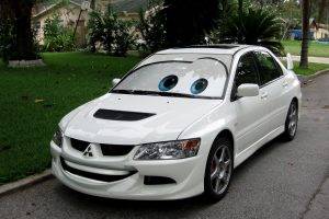 car, Mitsubishi Lancer Evolution, Disney Pixar, Cars (movie), Disney