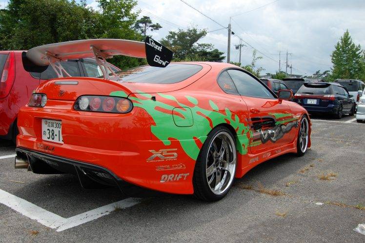 Toyota Supra, Car, Toyota, Vehicle, Red Cars, Fast And Furious HD Wallpaper Desktop Background