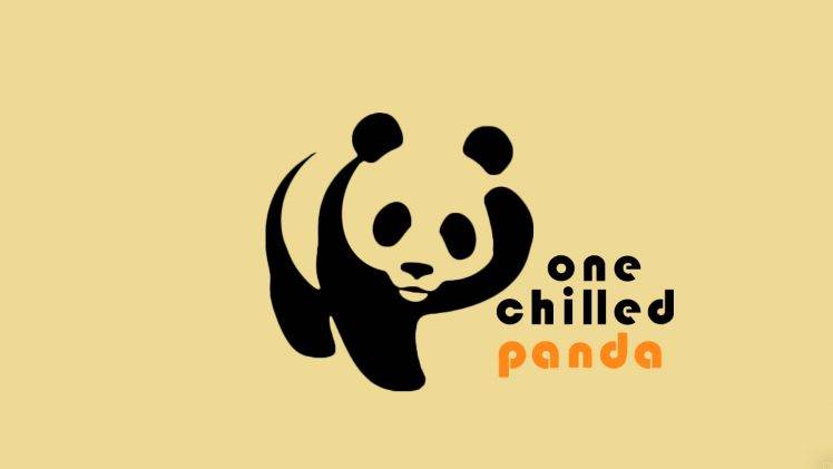 chillstep, One Chilled Panda, Minimalism HD Wallpaper Desktop Background