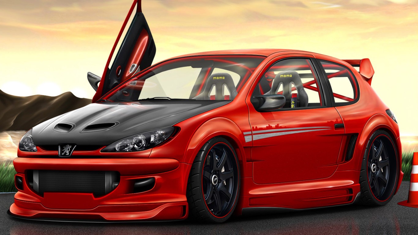 car, Peugeot, Tuning Wallpaper