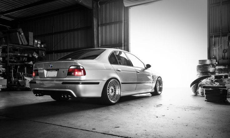 car, BMW, BMW M5 E39, E 39, Garage HD Wallpaper Desktop Background