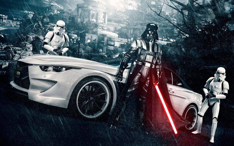 Darth Vader, Car, BMW, Star Wars HD Wallpaper Desktop Background