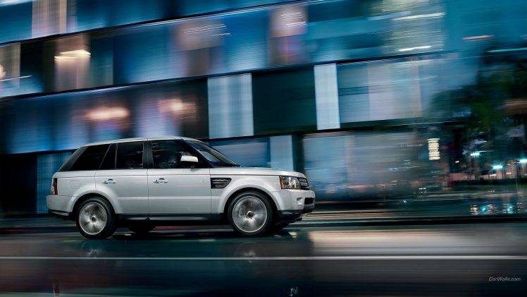 Range Rover, Motion Blur HD Wallpaper Desktop Background