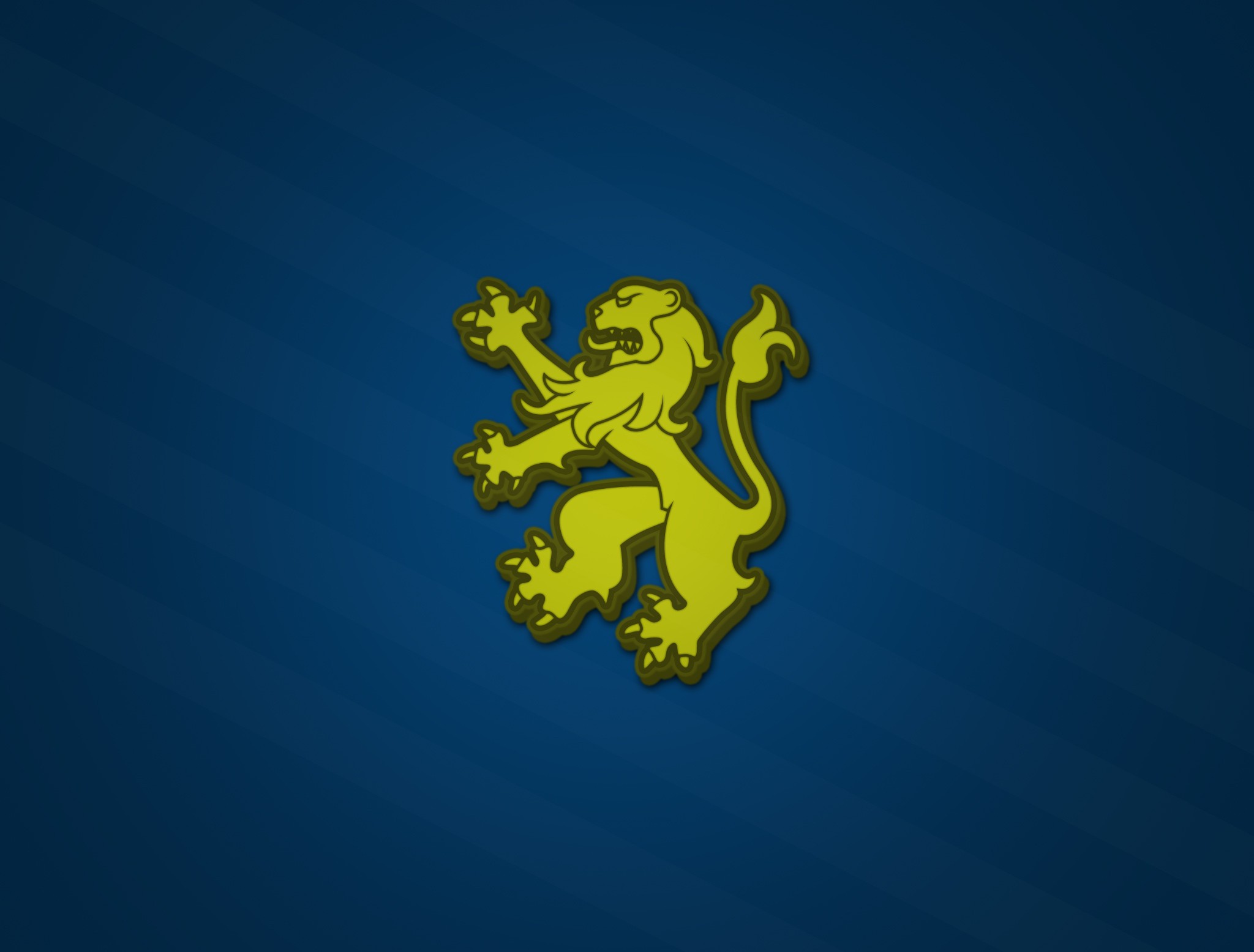 lion, Blue, Flag, Gold Wallpaper