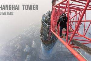 cityscape, City, Tower, Shanghai, Climbing, Birds Eye View, Cranes (machine), GoPro, Heights