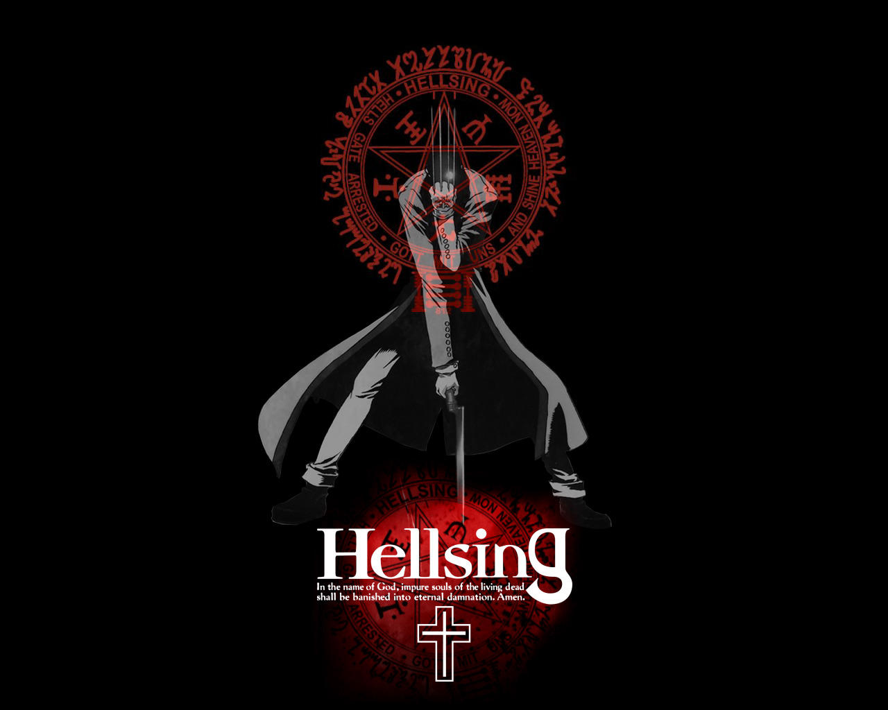 Hellsing, Alexander Andersong, Bayonette, Priest, Anime Wallpaper