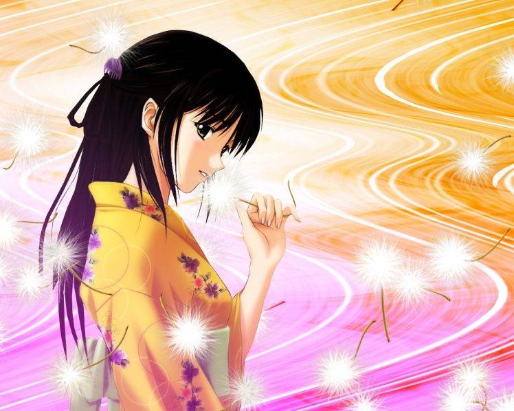 anime Girls, Kimono HD Wallpaper Desktop Background