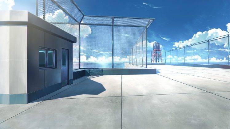 anime, Balconies, Rooftops HD Wallpaper Desktop Background