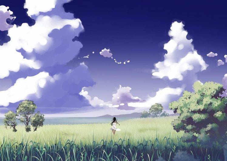 anime, Nature, Clouds Wallpapers HD / Desktop and Mobile Backgrounds
