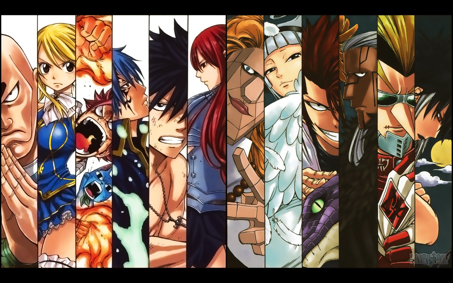 anime, Fairy Tail, Heartfilia Lucy, Dragneel Natsu, Fullbuster Gray, Scarlet Erza, Oracion Seis, Jellal Fernandes Wallpaper