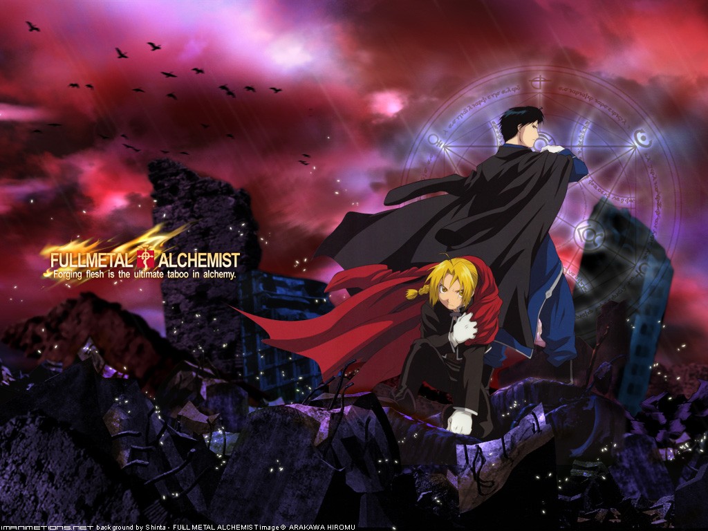 Elric Edward, Roy Mustang Wallpaper