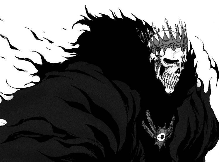 Bleach, Manga, Espada, Barragan Luisenbarn, Crowns, Skull HD Wallpaper Desktop Background