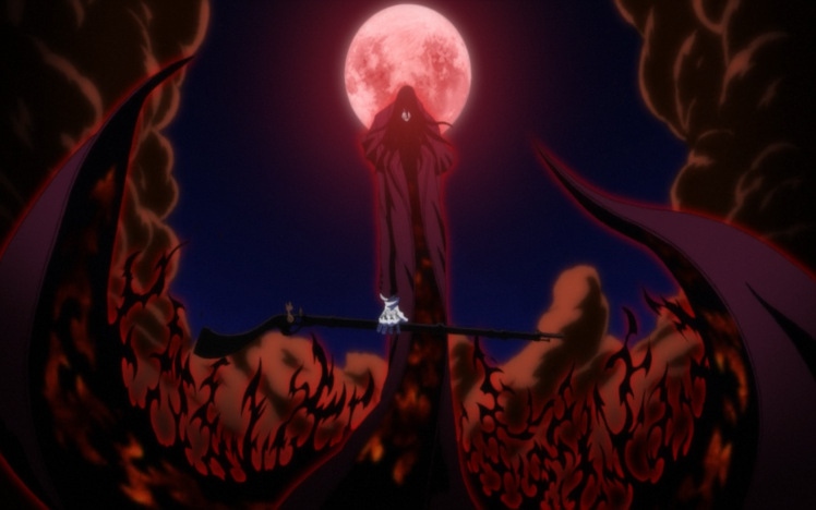 anime, Hellsing, Alucard, Vampires, Moon HD Wallpaper Desktop Background