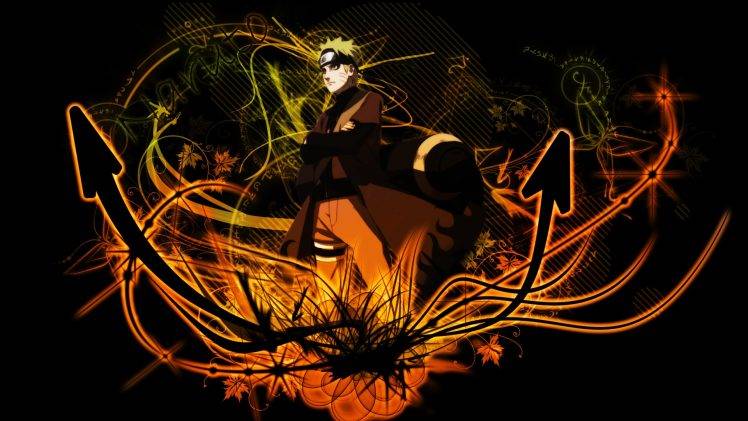 Naruto Shippuuden, Uzumaki Naruto, Vector Art, Arrows HD Wallpaper Desktop Background
