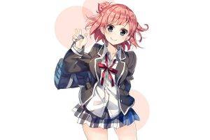 anime Girls, Yahari Ore No Seishun Love Comedy Wa Machigatteiru, School Uniform, Yuigahama Yui