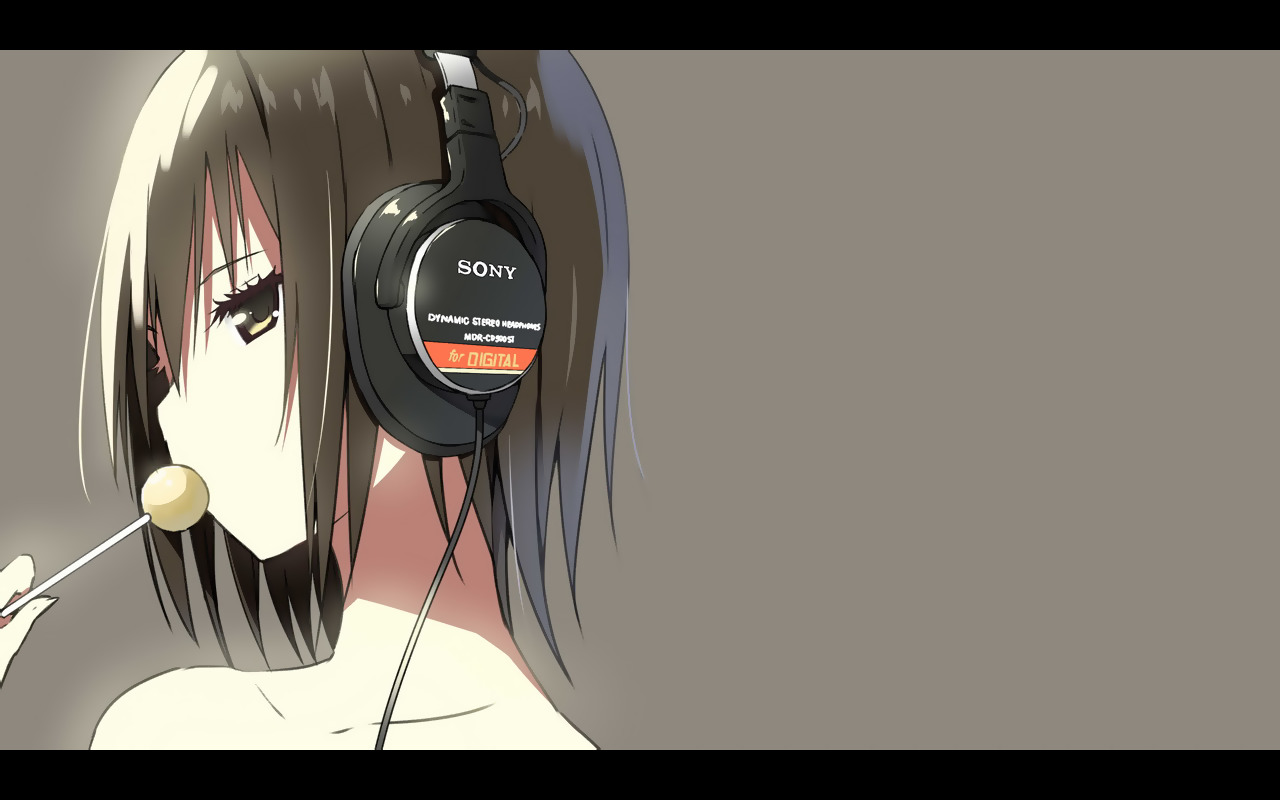 anime Girls, Original Characters, Headphones Wallpaper