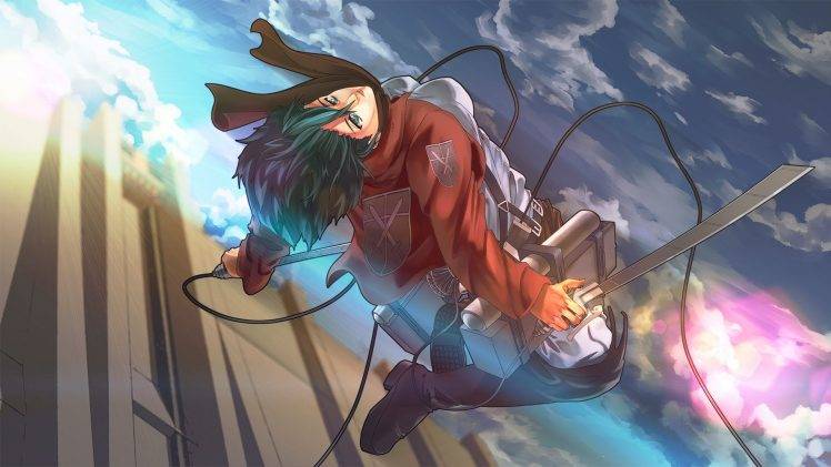 Shingeki No Kyojin, Mikasa Ackerman, Anime, Anime Girls HD Wallpaper Desktop Background