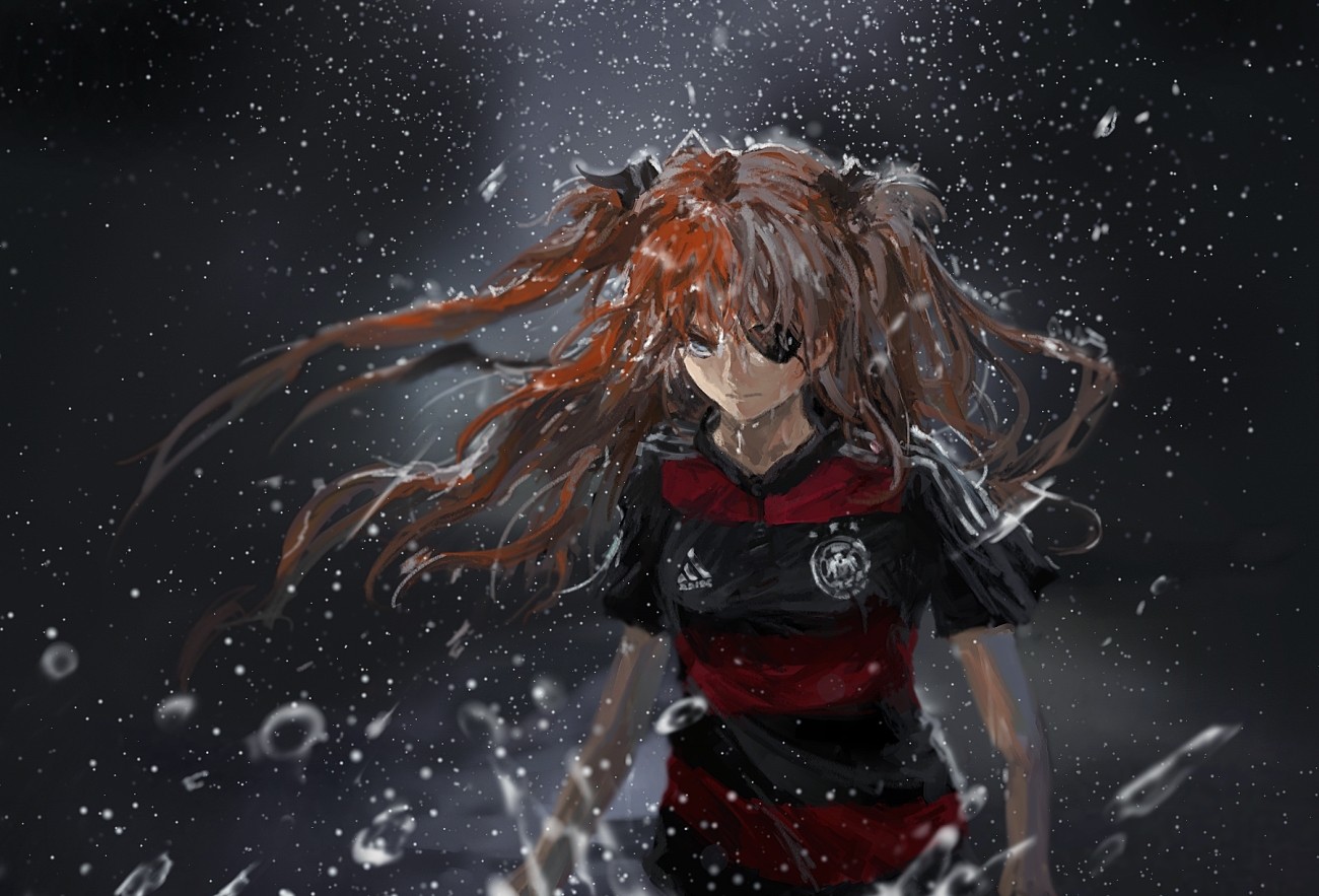 anime, Neon Genesis Evangelion, Asuka Langley Soryu, Germany, Soccer Wallpaper