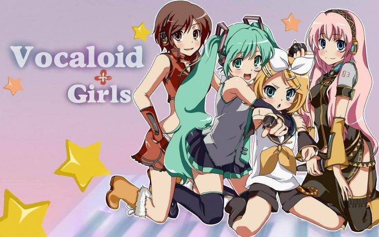 Vocaloid, Meiko, Hatsune Miku, Kagamine Rin, Megurine Luka HD Wallpaper Desktop Background
