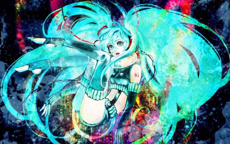 Hatsune Miku, Colorful HD Wallpaper Desktop Background