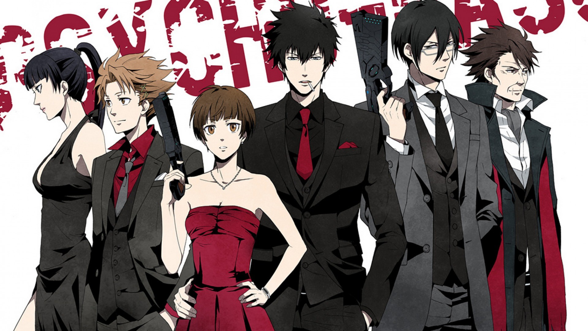 Psycho Pass, Shinya Kogami, Tsunemori Akane, Anime Wallpaper
