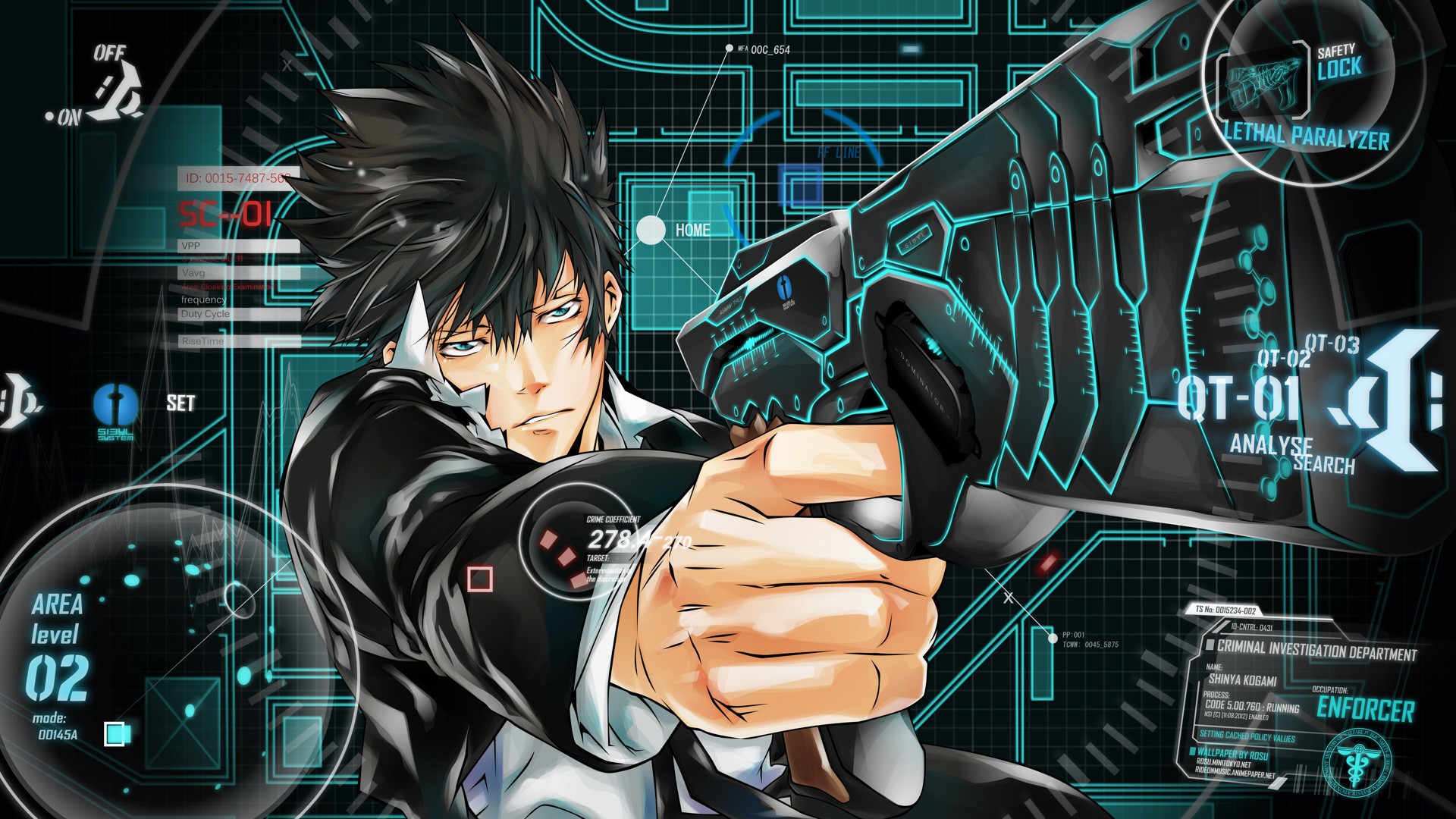 Psycho Pass, Shinya Kogami, Anime, Anime Boys Wallpaper