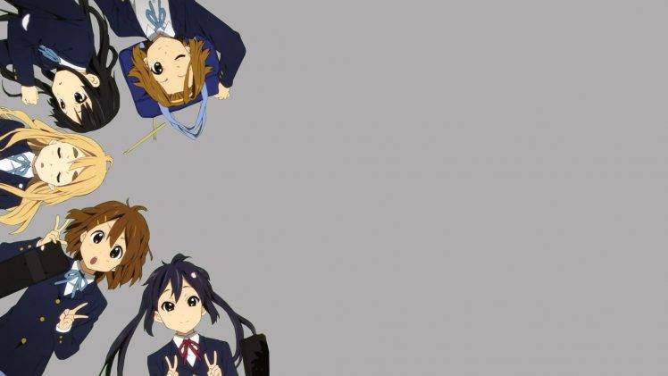 K ON!, Nakano Azusa, Akiyama Mio, Hirasawa Yui, Tainaka Ritsu, Kotobuki Tsumugi HD Wallpaper Desktop Background