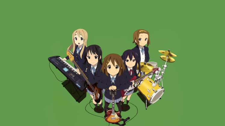 K ON!, Akiyama Mio, Hirasawa Yui, Kotobuki Tsumugi, Nakano Azusa, Tainaka Ritsu HD Wallpaper Desktop Background