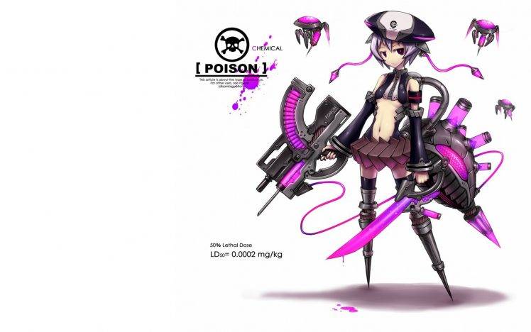 original Characters, GiA, Anime Girls, Weapon, Anime HD Wallpaper Desktop Background