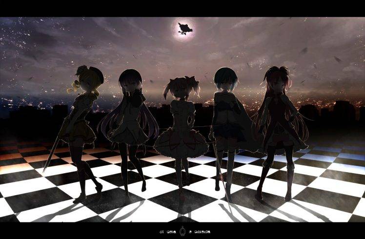 Mahou Shoujo Madoka Magica, Anime, Anime Girls, Tomoe Mami, Akemi Homura, Kaname Madoka, Sakura Kyoko, Miki Sayaka HD Wallpaper Desktop Background