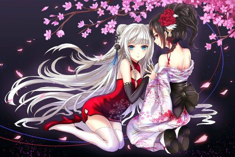 anime Girls, Kimono, Traditional Clothing, Original Characters HD Wallpaper Desktop Background