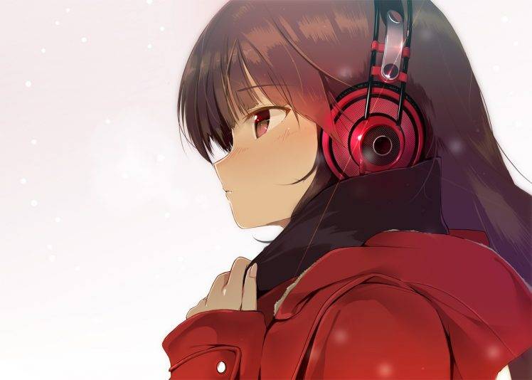 anime Girls, Headphones, Original Characters HD Wallpaper Desktop Background