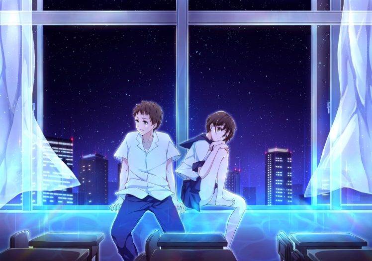 window, School Uniform, Anime HD Wallpaper Desktop Background