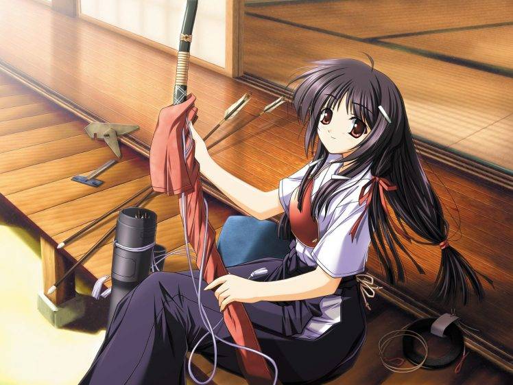 anime, Anime Girls, Bows, Original Characters HD Wallpaper Desktop Background