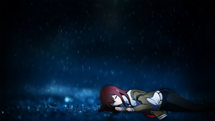 Steins;Gate, Makise Kurisu, Anime Girls, Rain, Anime HD Wallpaper Desktop Background