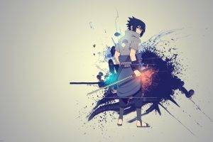 Naruto Shippuuden, Uchiha Sasuke, Paint Splatter